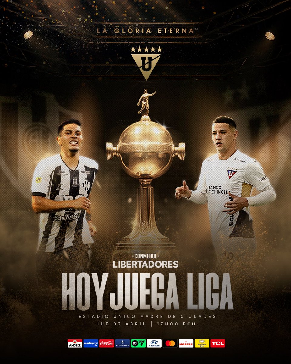 ¡HOY JUEGA LIGA Y NADA MÁS IMPORTA! 🤩

🥹 Arranca la CONMEBOL #Libertadores ¡VAMOOOOS! 👊

🆚 #CentralCórdobaLIGA 
🏟️ Estadio Único Madre de Ciudades 
🕔 17h00
