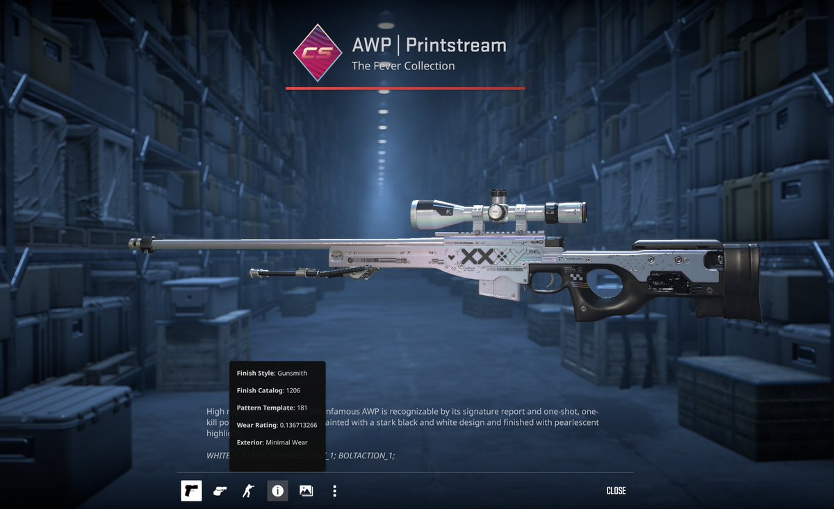 yokingsxyz's tweet image. just pulled this minimal wear awp printstream any idea of price? (quite new to skins but never pulled anything this good) 
@TDM_Jesus @ohnePixel @ArowCS 
#csgo #cs2 #skins #awp