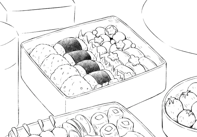 今はお弁当を描き続けています 