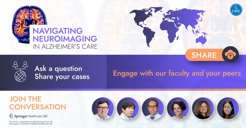 Springer Healthcare IME (@springerime) on Twitter photo How can you effectively integrate PET imaging into clinical practice for Alzheimer's Disease? Join our program for expert insights and share your images or ask a question.
…mers-disease.ime.springermedicine.com How can you effectively integrate PET imaging into clinical practice for Alzheimer's Disease? Join our program for expert insights and share your images or ask a question.
…mers-disease.ime.springermedicine.com