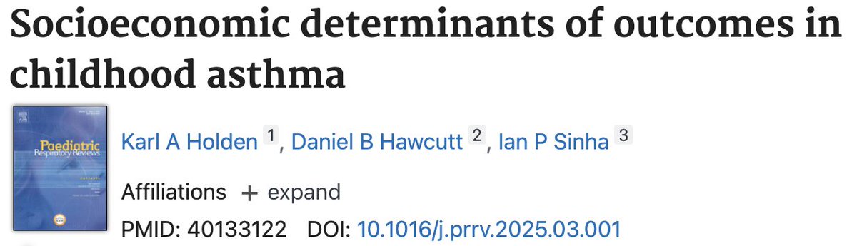 LondonPaedResp's tweet image. For those in the Auditorium, here's the link to Prof. Cunningham's must read #paedresp2025
@karlholden_ @Pharmaforkids @wheezylikesund1
pubmed.ncbi.nlm.nih.gov/40133122/