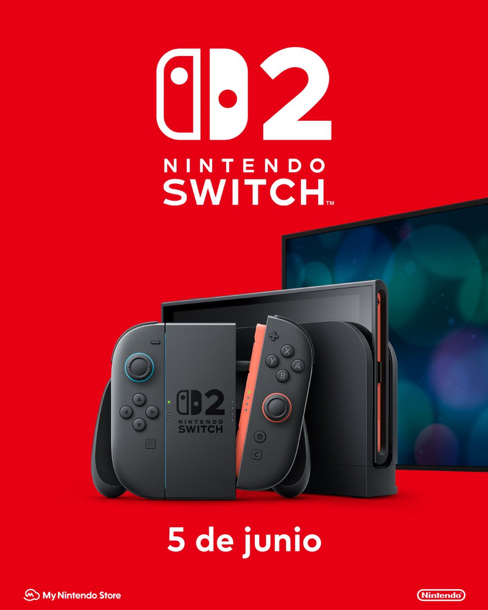 📣 Ya tenemos Fecha de Salida de #NintendoSwitch2 

Apuntar está fecha en el Calendario 🗓️ 05/06/2025 

¿ La obtendréis de salida ?

😉😉😉