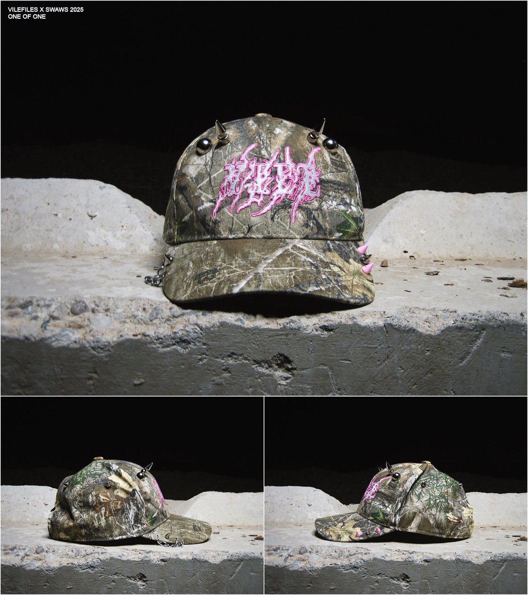 vilefiles's tweet photo. vf x swaws
custom embellished camouflage caps
available online now - https://t.co/mOELcitFet https://t.co/mmdBJq1flo