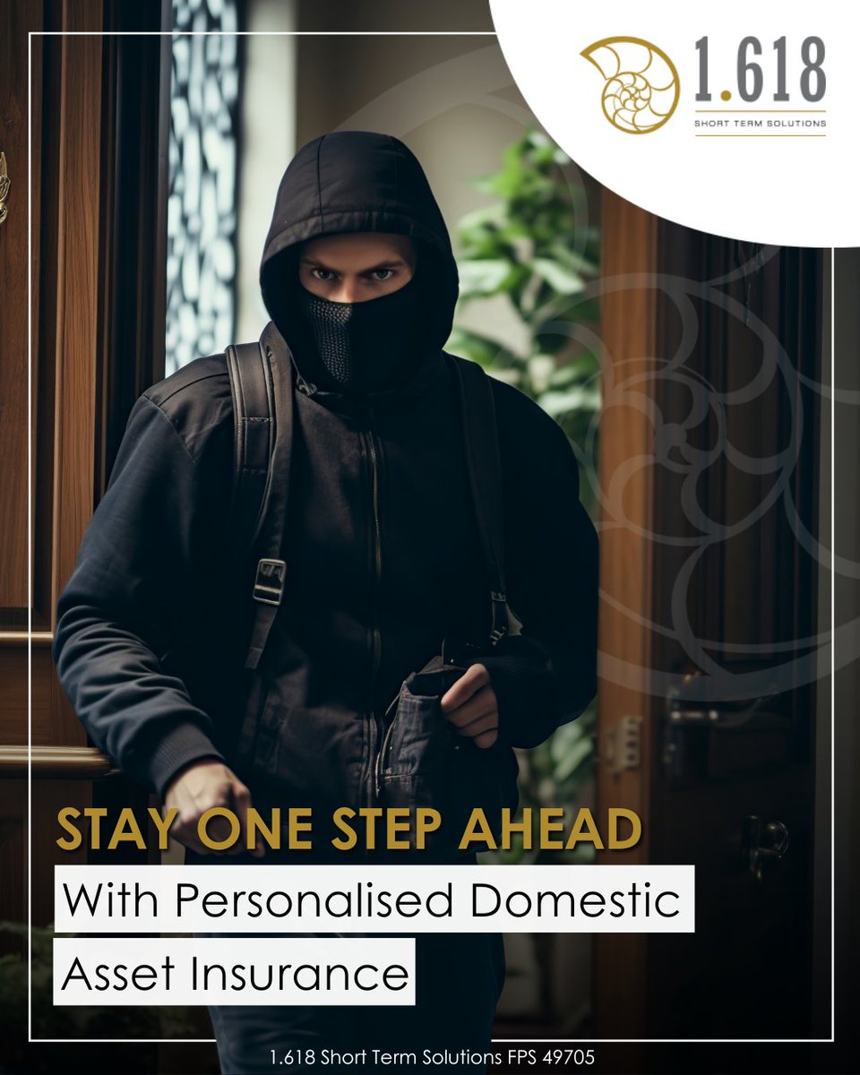 1618_STS's tweet image. 🔐💪 Personal Asset Insurance from 1.618 STS keeps your business and home secure: 1618sts.co.za/services/domes…

#AssetInsurance #CrimeProtection