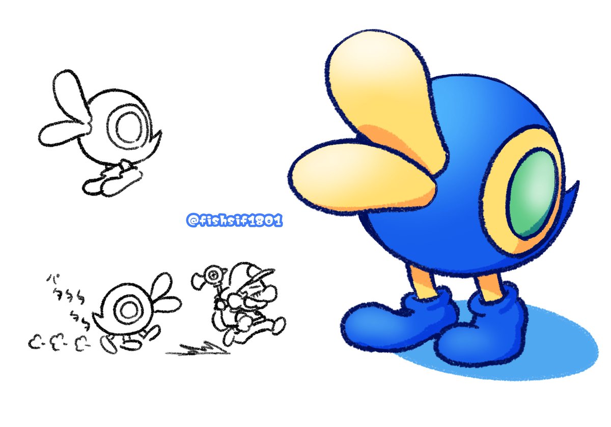 マリカワールドの(?)とりとめもないらくがき🏎️ ゆきだるまとカニさん