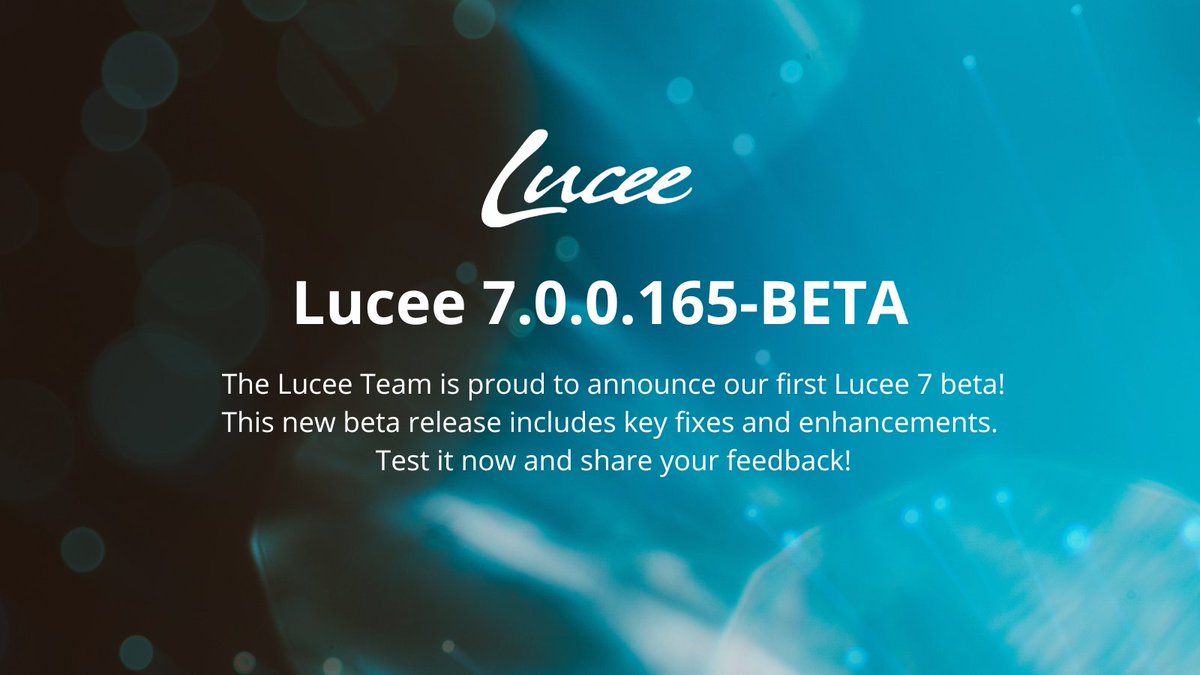 lucee_server's tweet image. 📢 Lucee 7.0.0.165-BETA is now available!

Faster startup, AI conversation history, improved security, and enhanced Java integration! Compatible with Tomcat 10.1 &amp;amp; 11. Test it now &amp;amp; share your feedback!

🔗 dev.lucee.org/t/lucee-7-0-0-…

#Lucee #CFML #BetaRelease #WebDevelopment
