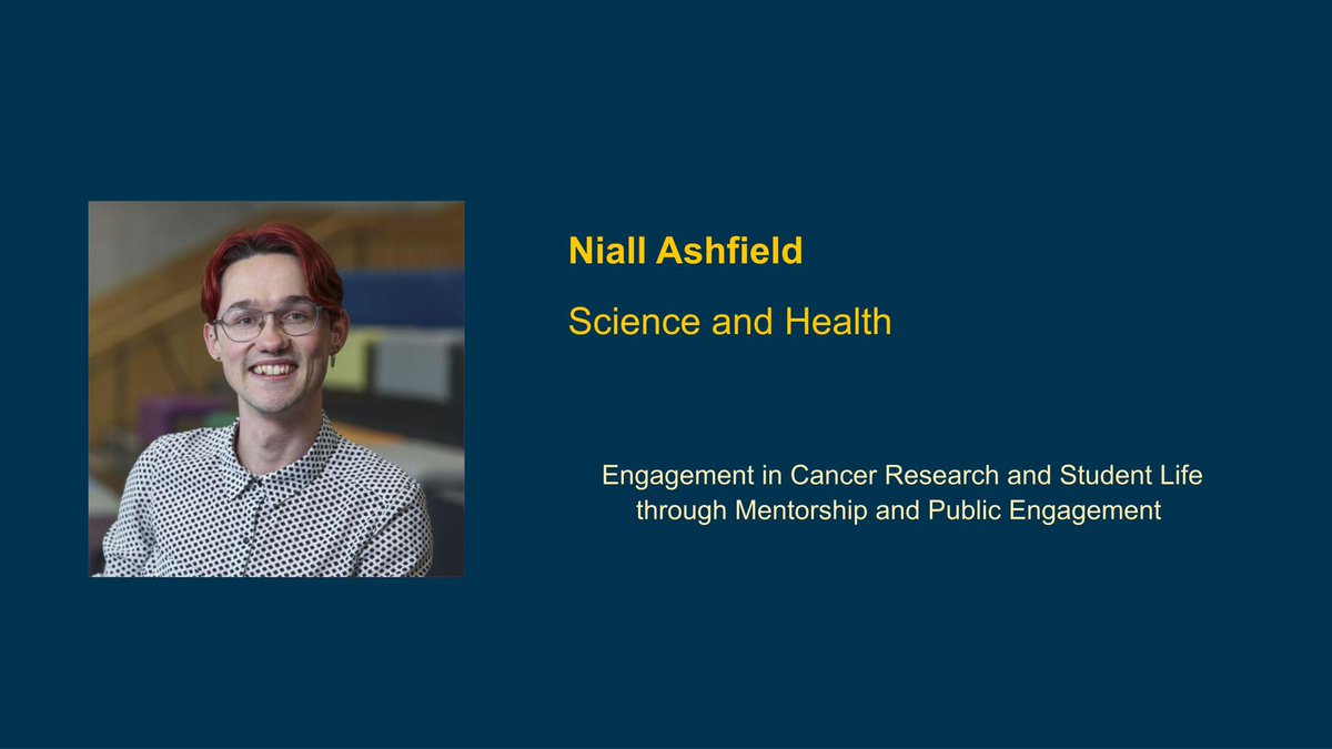 Dublin City University (@dcu) on Twitter photo Niall Ashfield <a href="/Niall_Ashfield/">Niall Ashfield</a> has received the #DCUPresidentAwards for Engagement Special Merit Award in the Student Category for his work in mentorship and science communication.
Congratulations Niall! Niall Ashfield <a href="/Niall_Ashfield/">Niall Ashfield</a> has received the #DCUPresidentAwards for Engagement Special Merit Award in the Student Category for his work in mentorship and science communication.
Congratulations Niall!