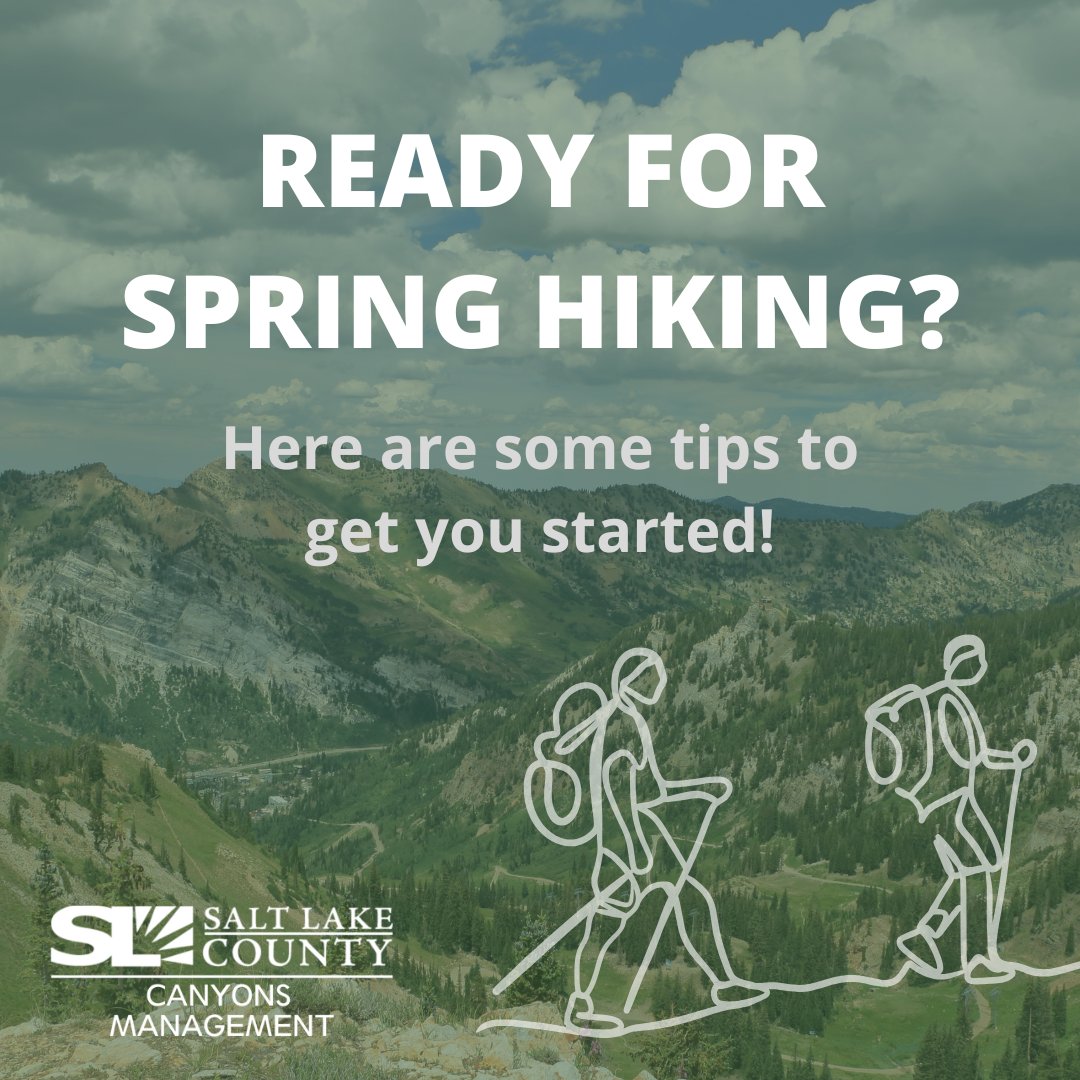 SLCoRegionalDev's tweet image. 🌲🏞️ Spring is here, but Utah's version can still surprise us with snow! If you're hitting the trails in our beautiful canyons, keep these tips in mind. Happy hiking!

#SpringHiking #CanyonsManagement #UtahTrails #OutdoorAdventure