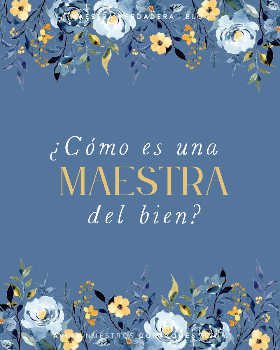 AvivaCorazones's tweet photo. Tomado de la publicación: «Características de la maestra del bien» del #BlogMaestraVerdadera⁠ en #AvivaNuestrosCorazones

🔗 https://t.co/2M0uO2WXV7 https://t.co/pXBsQFKNQq