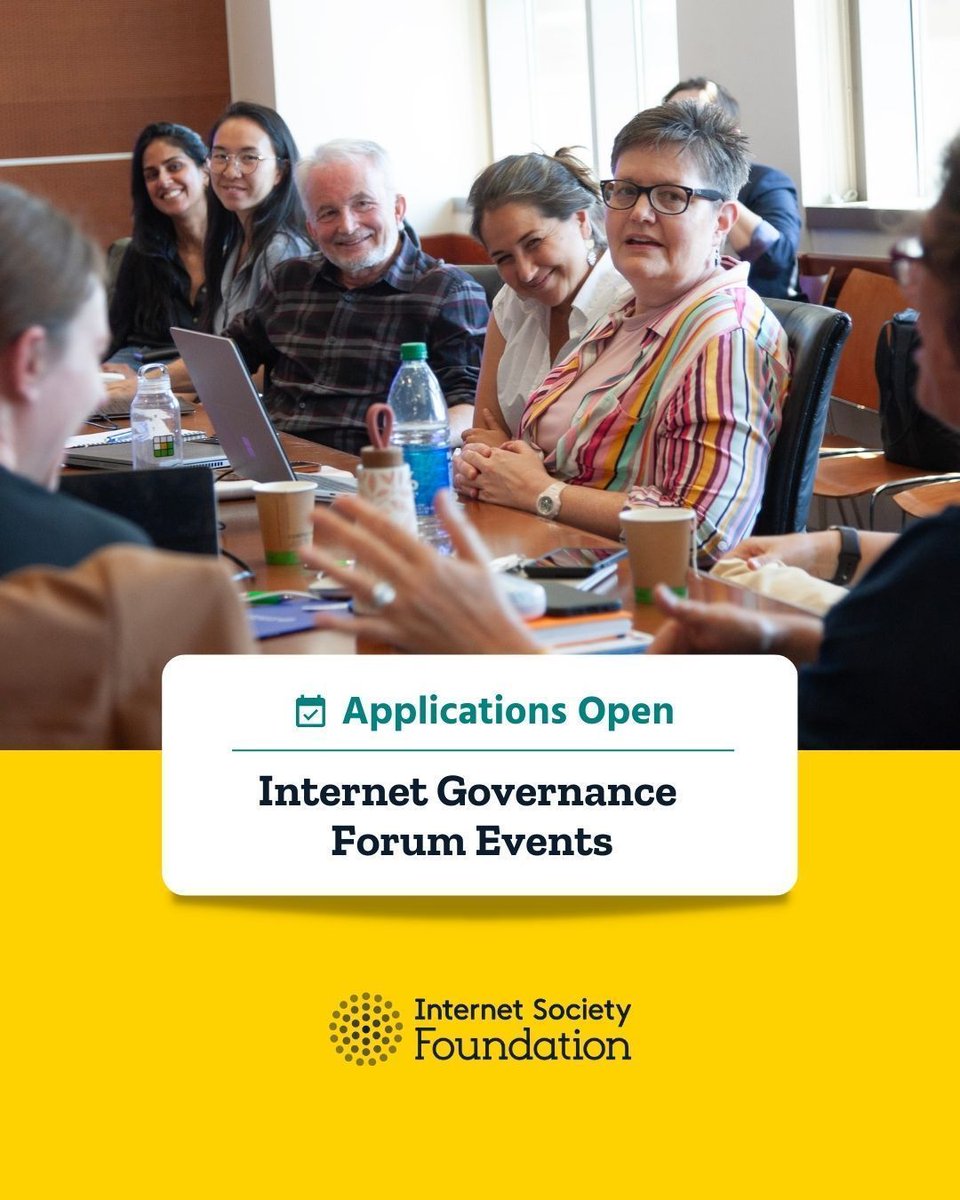 🌐 Applications are open for our Internet Governance Forum (IGF) Events Funding Program.  
 
📌 What’s Covered? 
Funding for IGF Secretariat activities, event hosting, and encouraging diverse participation.  
 
💻 Information, resources, and how to apply: isocfoundation.org/grant-programm…