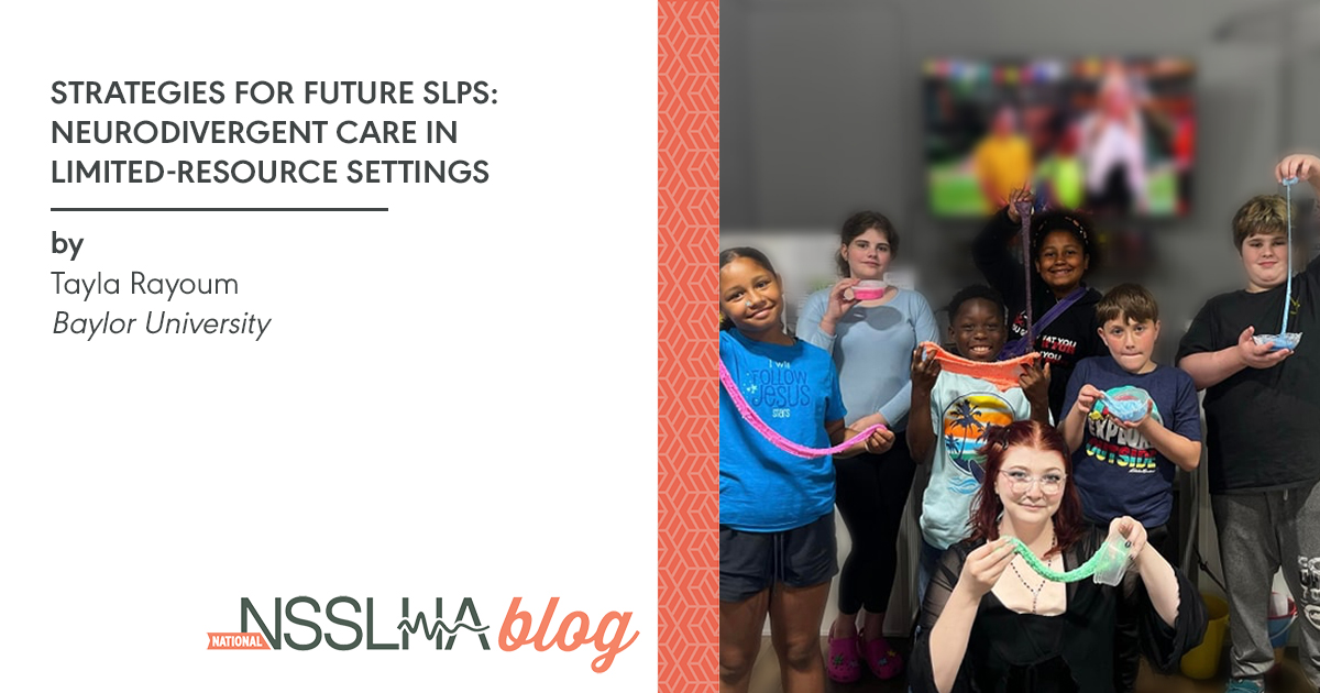 NSSLHA's tweet image. Future SLPs—supporting neurodivergent clients in low-resource settings? 💡 Tayla Rayoum, a neurodivergent SLPA, shares strategies, budget-friendly tools & advocacy tips.
👉 Read more: on.asha.org/4421OQG
#NSSLHA #slp2b #NSSLHAstrong