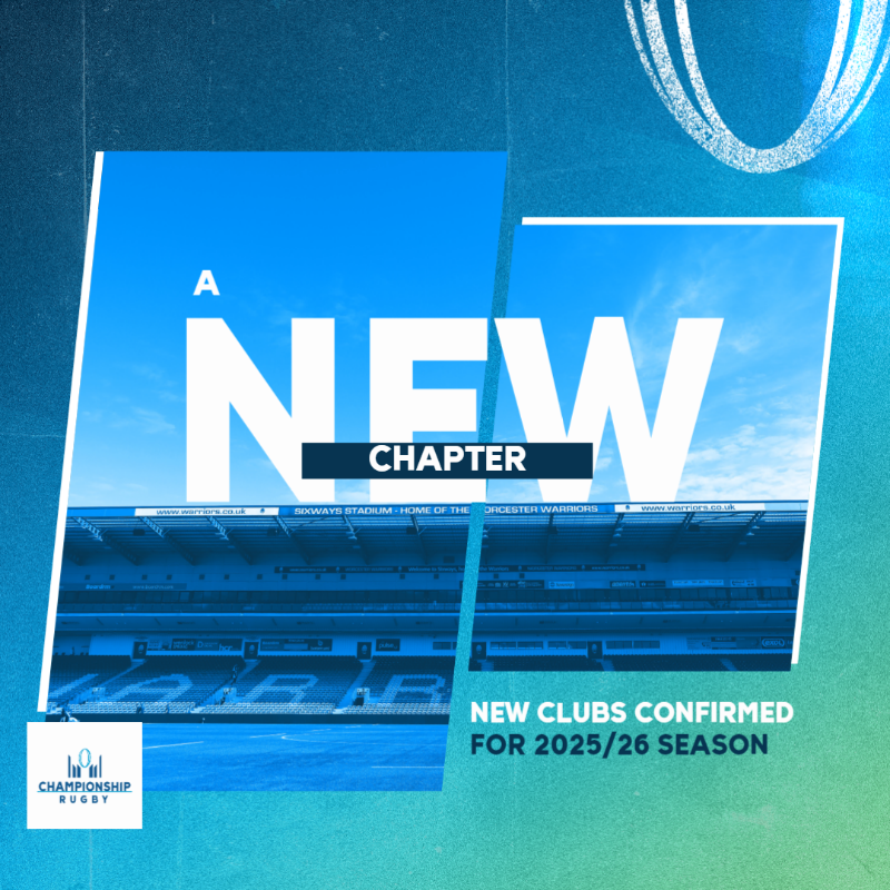 Champrugby's tweet photo. BREAKING | @WorcsWarriors and the promoted National League 1 club will join The Championship next season to form a new 14-team league 📈

Full story via the link below 🗞️

#ChampRugby