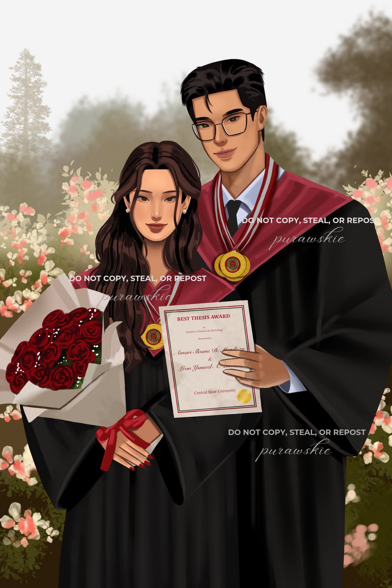 _mariebisco's tweet image. Bachelor of Science in Psychology

Mendoza, Amari Sloane D.
🏅Magna Cum Laude
🎖️Best Thesis
🎖️Dean&apos;s Award
🎖️Academic Scholar

Zamora, Leon Ysmael A.
🏅Summa Cum Laude
🎖️Best Thesis
🎖️President&apos;s Award
🎖️Academic Excellence Award 

✍🏻📖: @inksteadywp
🎨🖌️: @h3yjules