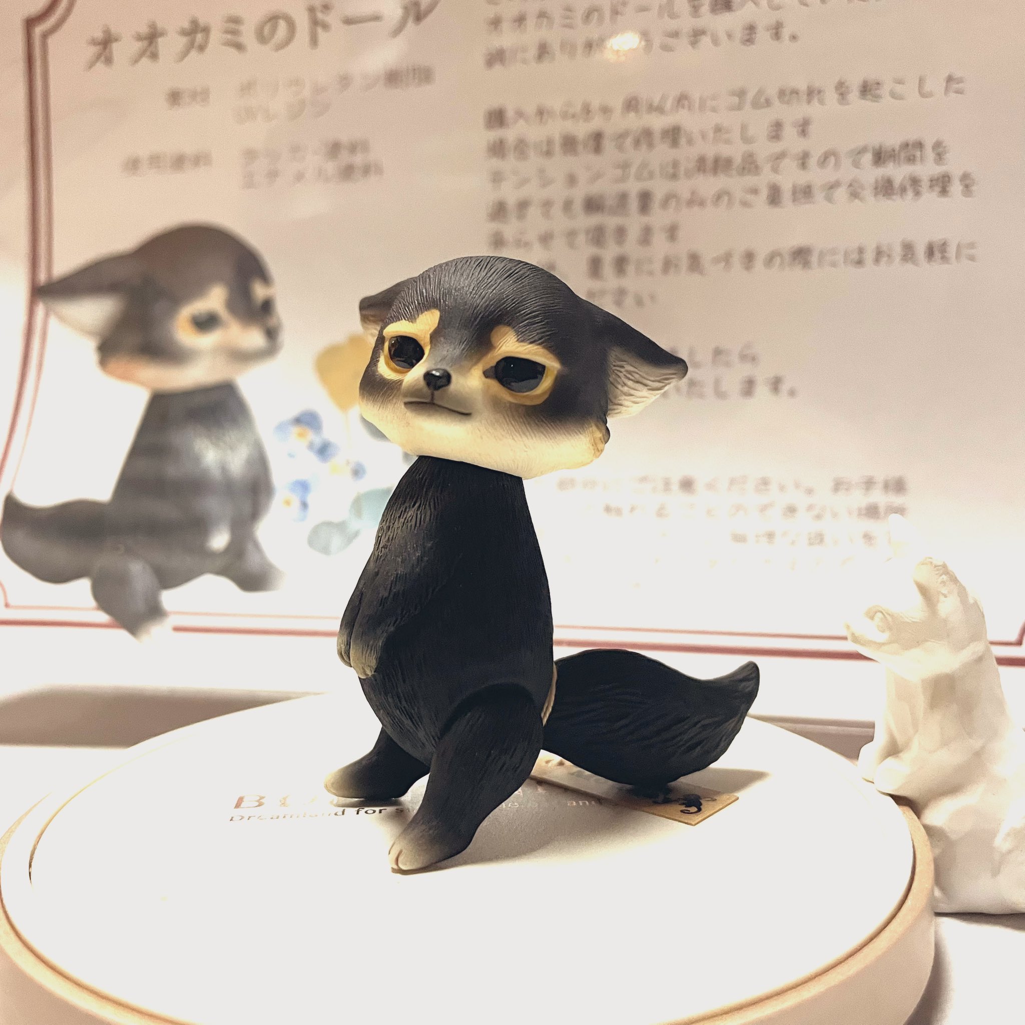 かわいいナマケモノのアートドール、動物の置物、OOAK Art toy