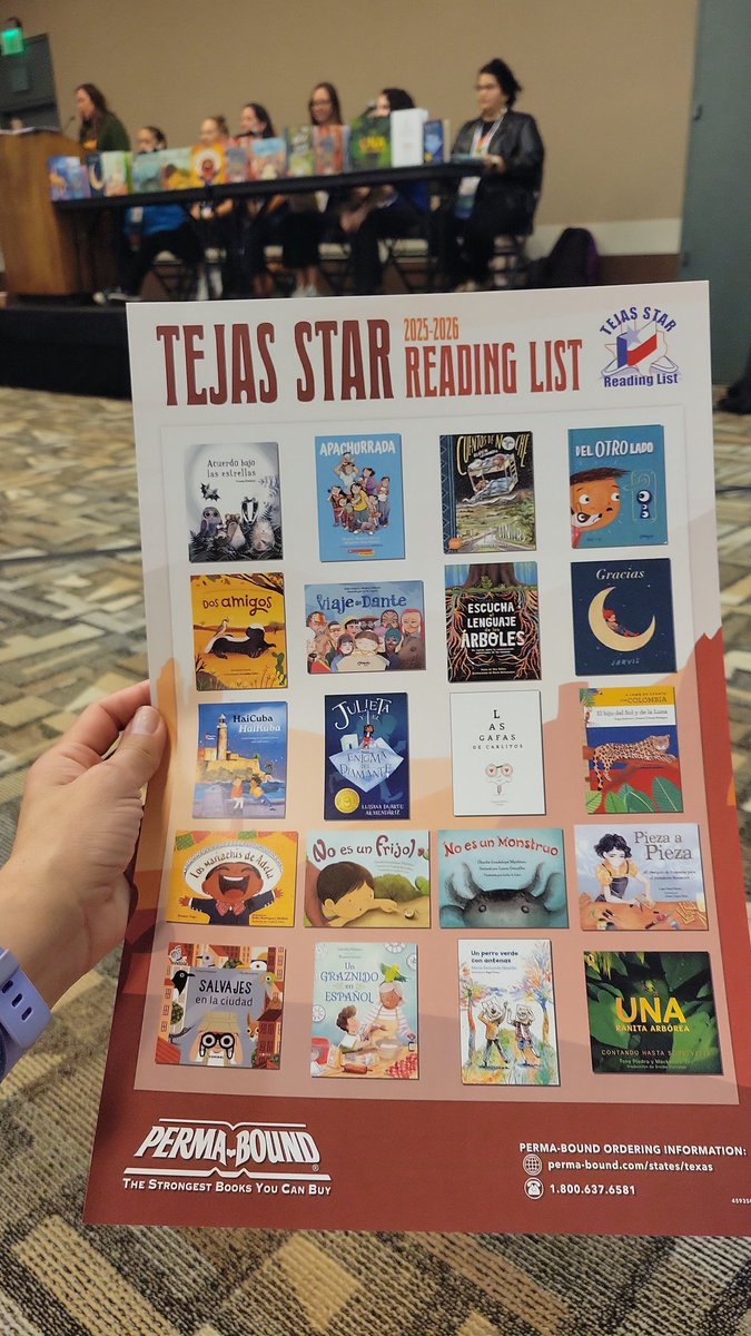 Starting the day early learning about the Tejas Star Reading list! Thanks <a href="/permabound/">Perma Bound Books</a> ! <a href="/Horn_Dreams_Big/">Horn Elementary</a> <a href="/Alief_Libraries/">AliefLibraries</a> <a href="/AliefISD/">Alief ISD</a> #txla25