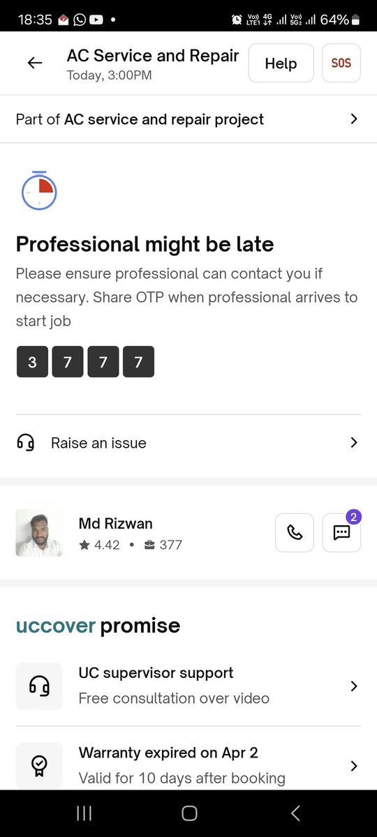 Ah_Madifti's tweet photo. @urbancompany_UC Pathetic service. Professional didn't turn up inspite of calls even after 3 hours post scheduled time. Now he doesn't pick up calls. Customer left to fend for himself in this heat inspite of payment done. Re visit service pathetic after service... https://t.co/cA5x71B96u