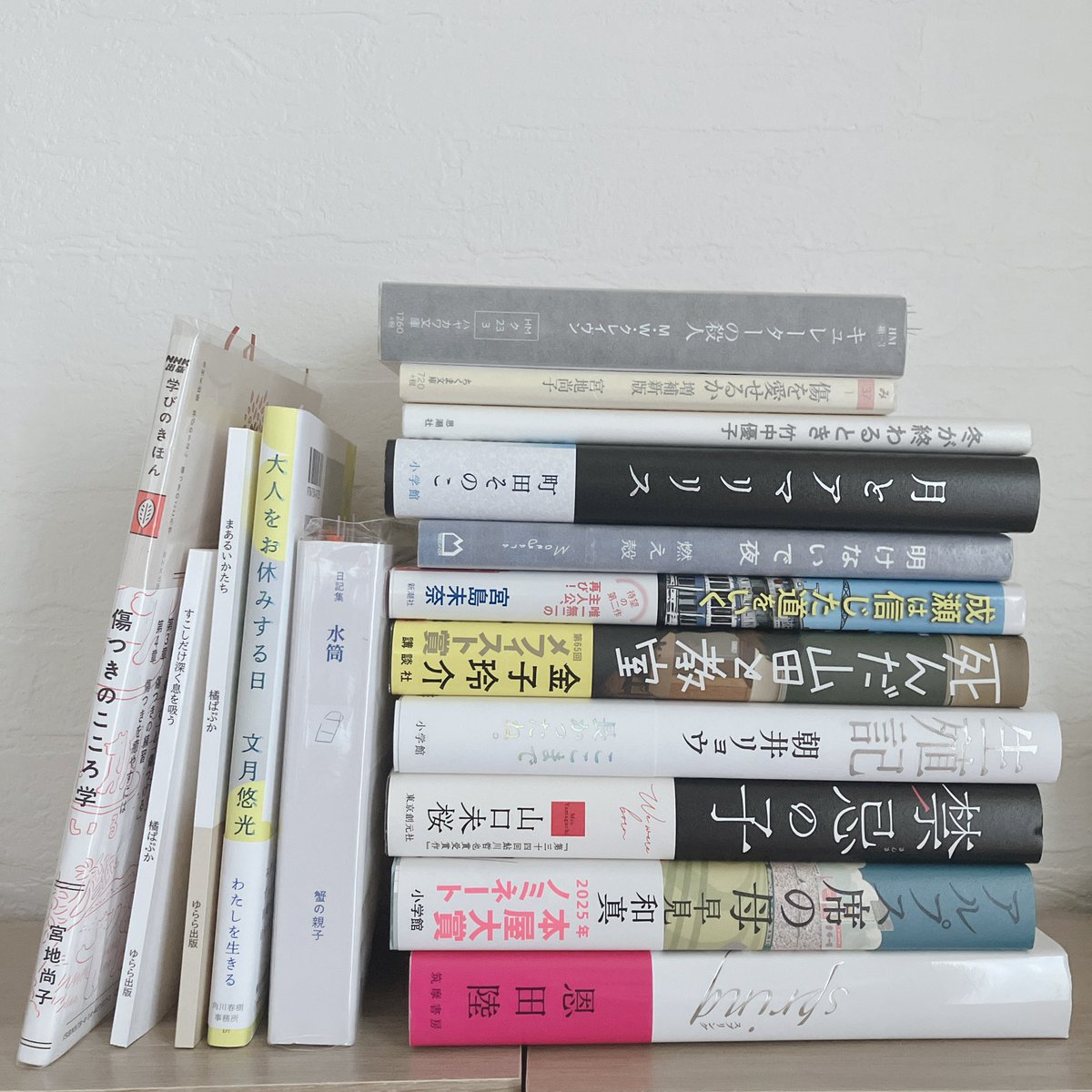 73r_book's tweet photo. 3月に読んだ本。

言葉で心がはじき出されたとき、わたしは本から言葉を搾取することで元気になる。あとは、とにかく寝る。

#読書記録 #読了本 https://t.co/evxCL0iaPM
