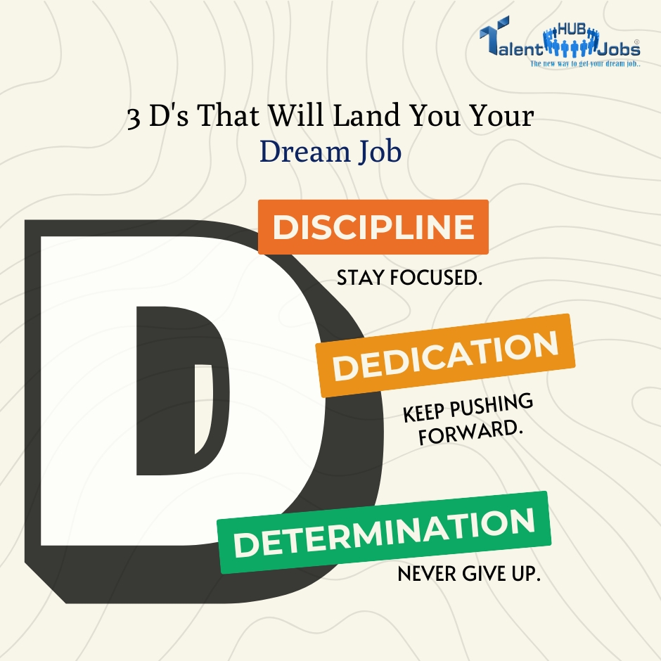 Talenthubjobs's tweet image. Turn Your Job Search into Success with the Power of 3 D&apos;s
#jobseekers #jobvacancy #getjob #neverpayforjobs #talenthubjobs #TalentHubJobs