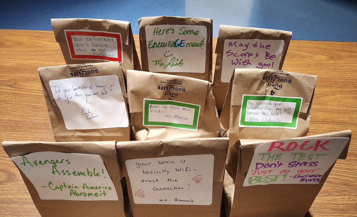 Class of 2026, our great Junior Class - your day to shine on your science state assessments! When you know it matters, you deliver. Enjoy your pregame meal 😃
#yougotthis