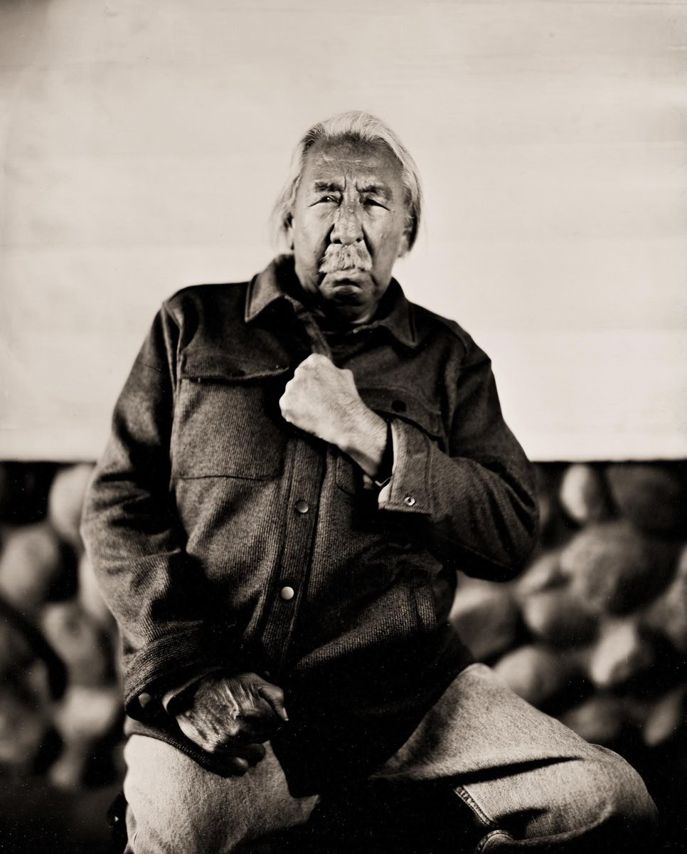 "U.S. Prisoner Number: 89637-132" with Leonard Peltier photographed in wet plate collodion.

Deb Haaland, former Secretary of the Interior, personally requested that these portraits be taken for history.  Mr. Peltier served 49 years in the Leavenworth Federal Penitentiary.