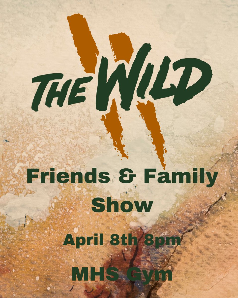Our Percussion Ensemble is performing their incredible show one last time before they head to world championships! They currently sit in 1st Place regionally heading into championships!

This show is free &amp; open to the public!
April 8
8pm
MHS Gym

This is going to be WILD