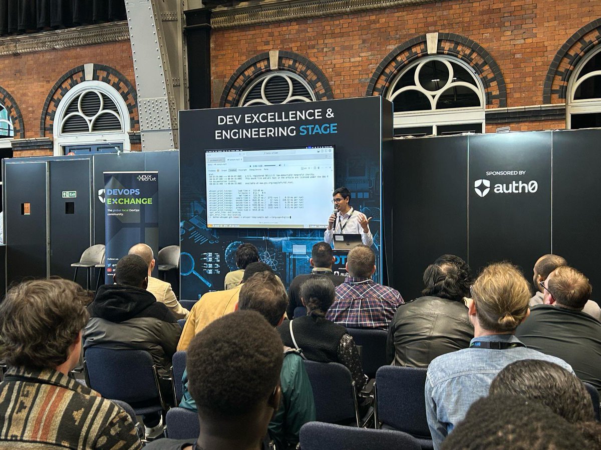 Next up, we welcome to the stage Akash Joshi from <a href="/DeepLcom/">DeepL</a> who will give his story of learning Golang from scratch and then building a script to CLI.  #CLI #Golang #Whisper