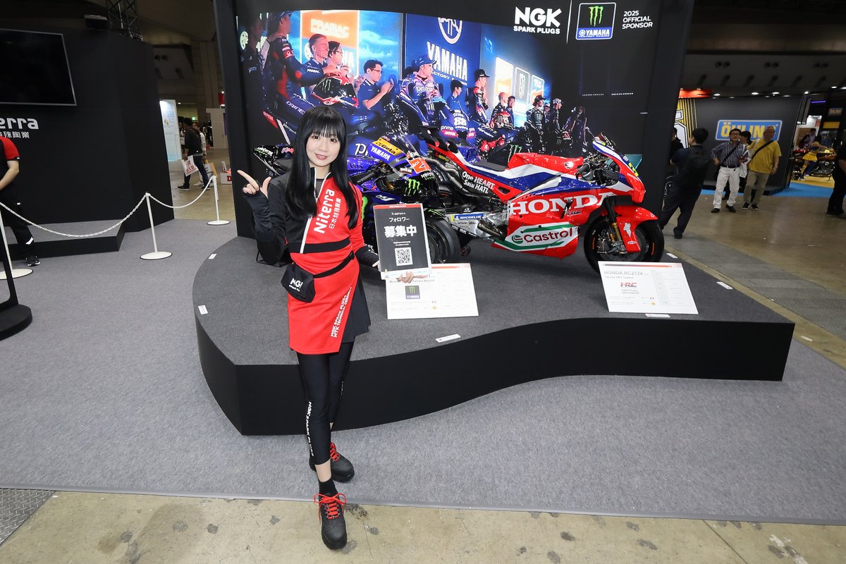 gotomo777's tweet image. 東京モーターサイクルショー2025,NGKスパークプラグ,奥西はつみさん,Vol.3 #東京モーターサイクルショー2025 #東京モーターサイクルショー #TMCS #TMCS2025 #NGKスパークプラグ #Niterra #奥西はつみ