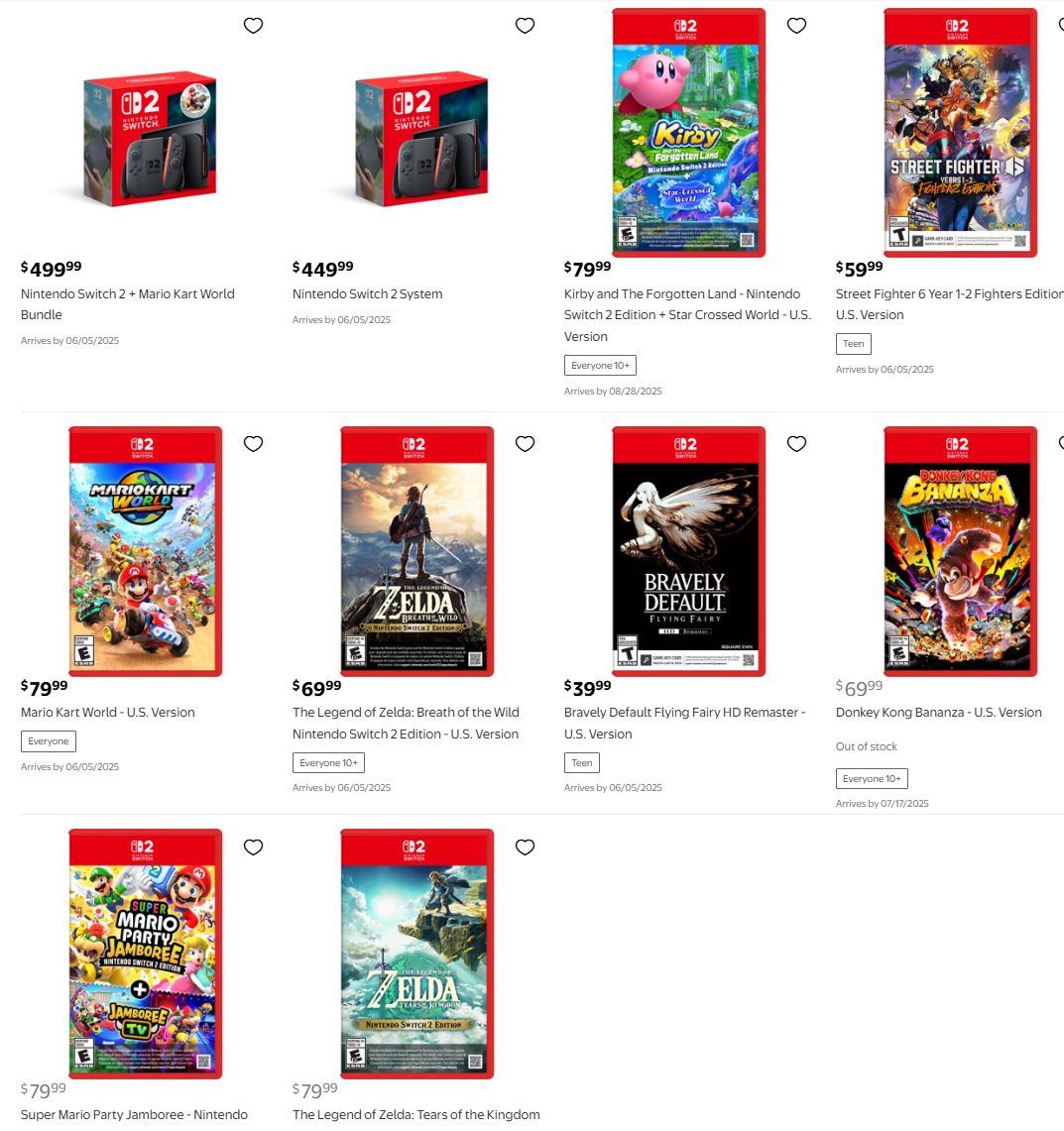 📣 Ya tenemos precios de la #NintendoSwitch2 sola, la #NintendoSwitch2 con #MarioKartWorld  y algunos juegos para la nueva consola... 

¿ Os sorprendieron estos precios ?