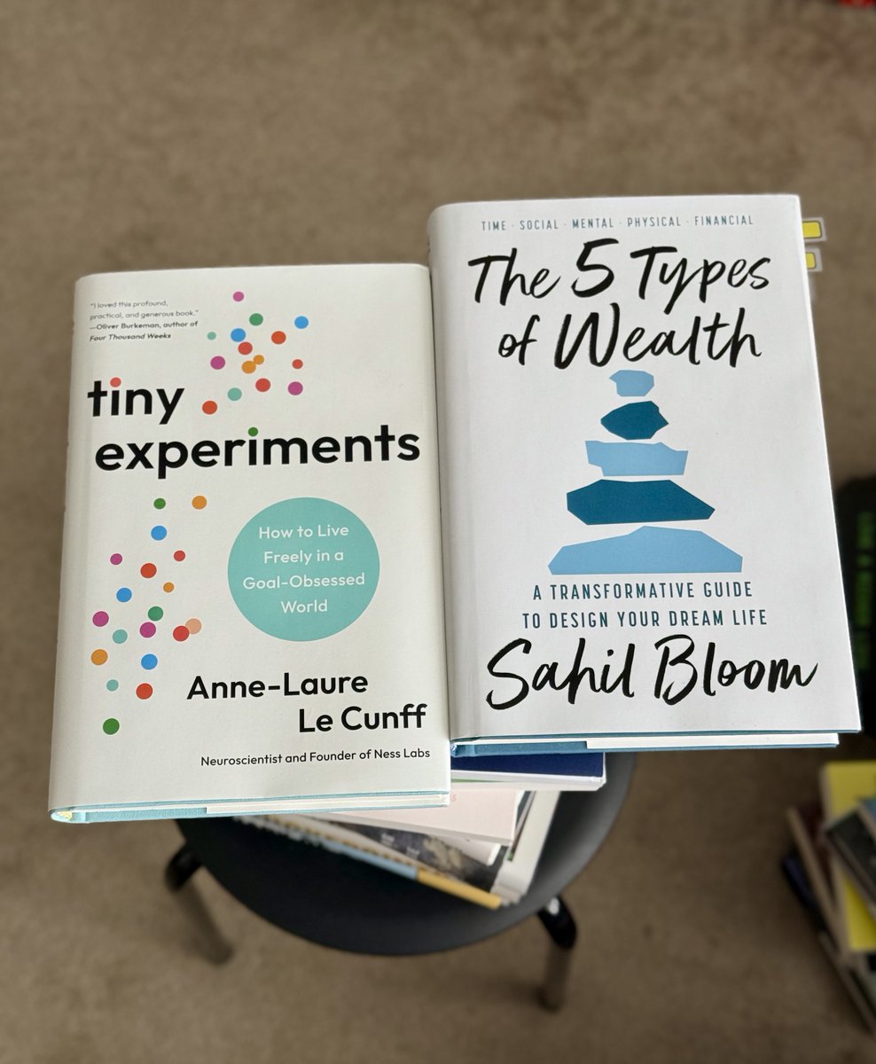 I will be giving away two of my favorite books I read this year if you subscribe to my weekly newsletter using the link below.

- The 5 Types of Wealth
- Tiny Experiments

Comment here once subscribed. The winner will be announced tomorrow 04/04, 10AM EST.