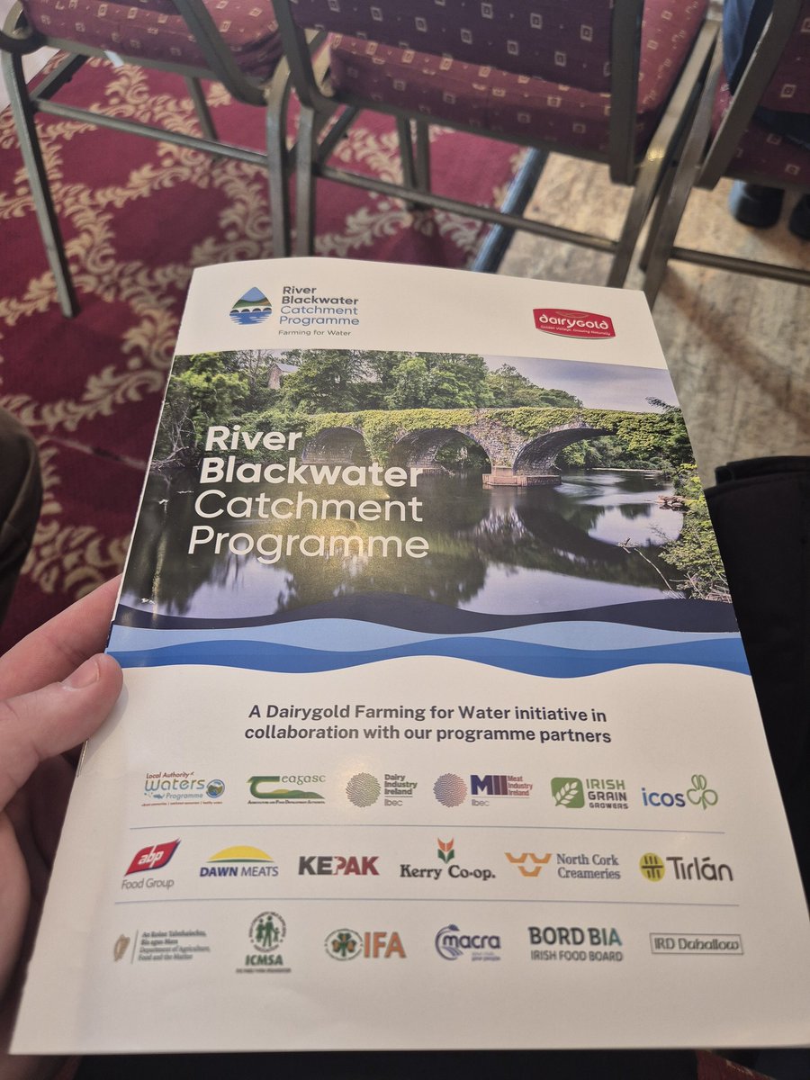 Minister for Agriculture <a href="/martinheydonfg/">Martin Heydon</a> launching the Rivier Blackwater Catchment Programme here in Mitchelstown today. A superb example of all stakeholders working together to improve water quality. The Programme shows how serious the full Agri sector is taking water quality