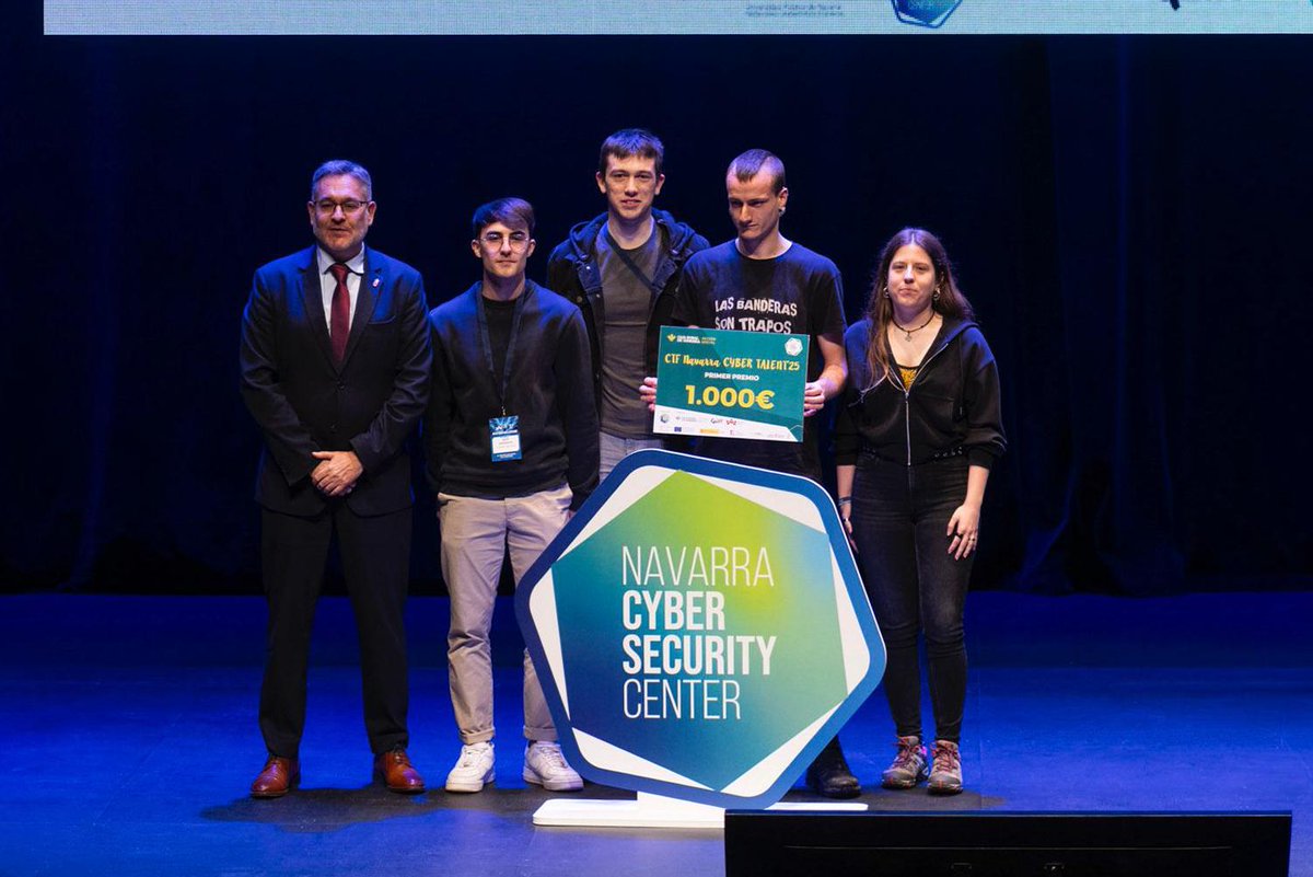 noticiasgob_na's tweet photo. Los equipos Team Faleka, CtrlAltSupr y CreepyJudas, ganadores del CTF Navarra Cyber Talent´25
🔗https://t.co/PQwJI11lIU
#OTDChallenge
@digitalento_na https://t.co/lvdBY6B6eq