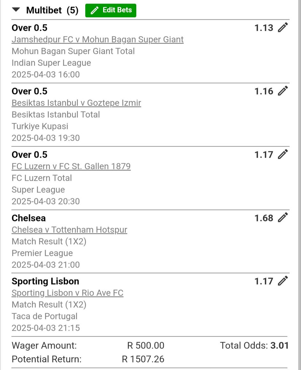 LuckyDoubles's tweet image. ▶️ 3+ Odds ⚽ Kick off: 16:00 🚀 ✌️
Bet Code: X958041A1
#bettingsports #soccertips #bet