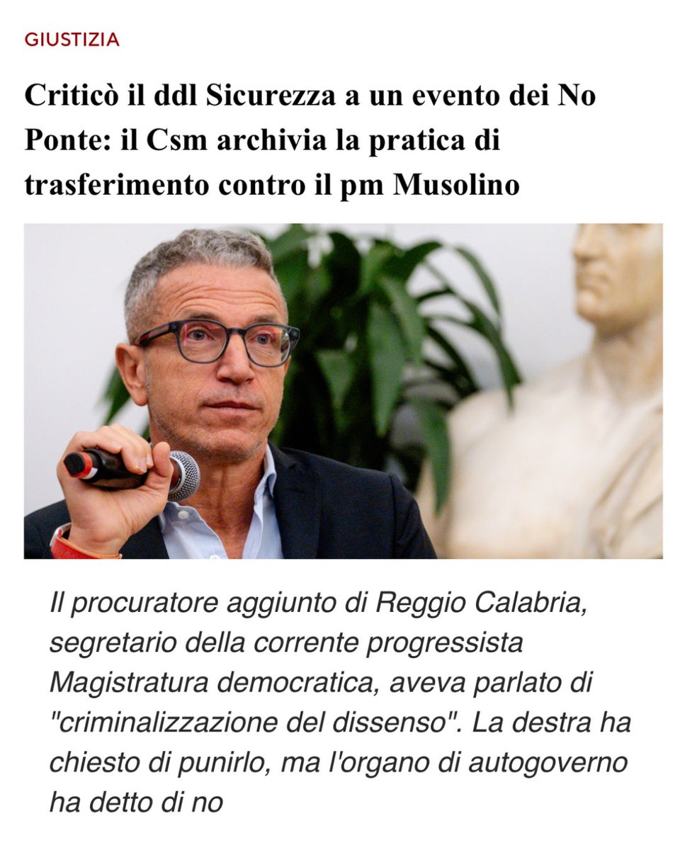 PossibileCalabr's tweet photo. Forse per poco… ma la libertà di parola è ancora salva. #DDLsicurezza https://t.co/S2lml0elyp