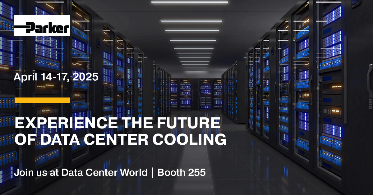 ParkerHannifin's tweet photo. We are excited to showcase our innovative thermal management and liquid cooling solutions at #DataCenterWorld! 
Connect with our experts in booth 255 and discover how Parker is driving the future of data center cooling! https://t.co/uv6dxHyaqU https://t.co/fs3gdUU8vi