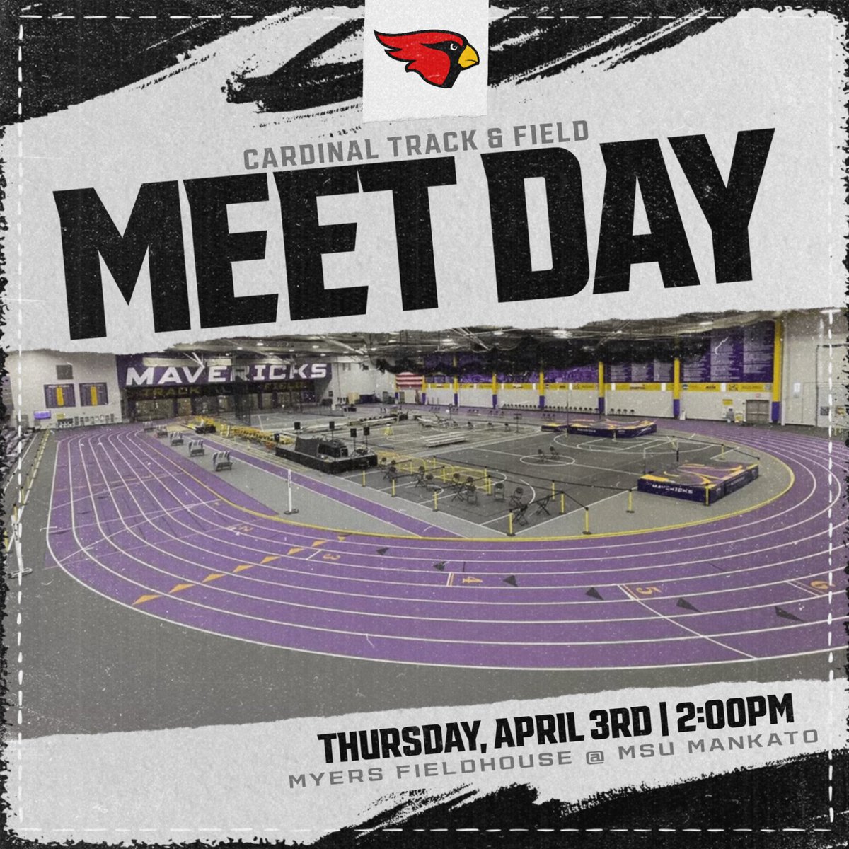Good luck to our track athletes at their indoor meet today!