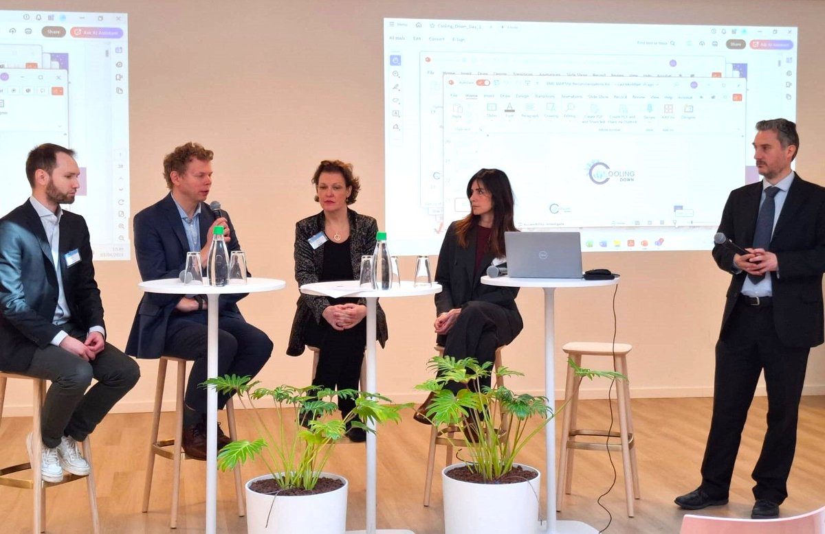 EGEC_geothermal's tweet photo. ❄️ #CoolingDown Day in Brussels brought together top experts to discuss the future of #sustainable &amp; #renewable #cooling in Europe!

From rising demand to innovative solutions, here’s a recap of the Final Conference of the Cooling Down Project. 🧵👇 https://t.co/2snja3wLd5