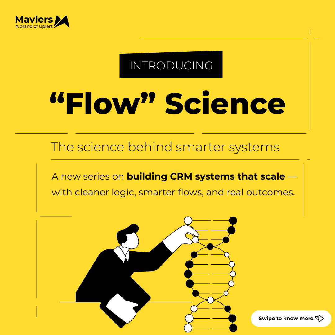 wearemavlers's tweet image. Introducing: Flow Science 🔬
After 90K+ CRM projects, we&apos;ve found most systems aren&apos;t broken—just overbuilt and leaking revenue.
For systems thinkers: Real frameworks from our work with Oracle, Disney, and Enphase.
Get: #CRM designs that scale, no fluff.

#FlowScience by Mavlers