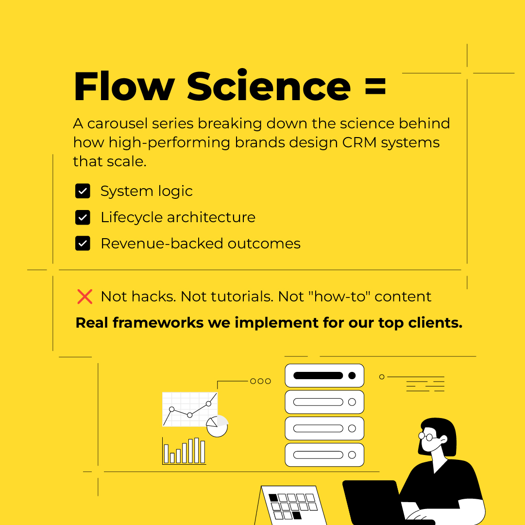 wearemavlers's tweet image. Introducing: Flow Science 🔬
After 90K+ CRM projects, we&apos;ve found most systems aren&apos;t broken—just overbuilt and leaking revenue.
For systems thinkers: Real frameworks from our work with Oracle, Disney, and Enphase.
Get: #CRM designs that scale, no fluff.

#FlowScience by Mavlers