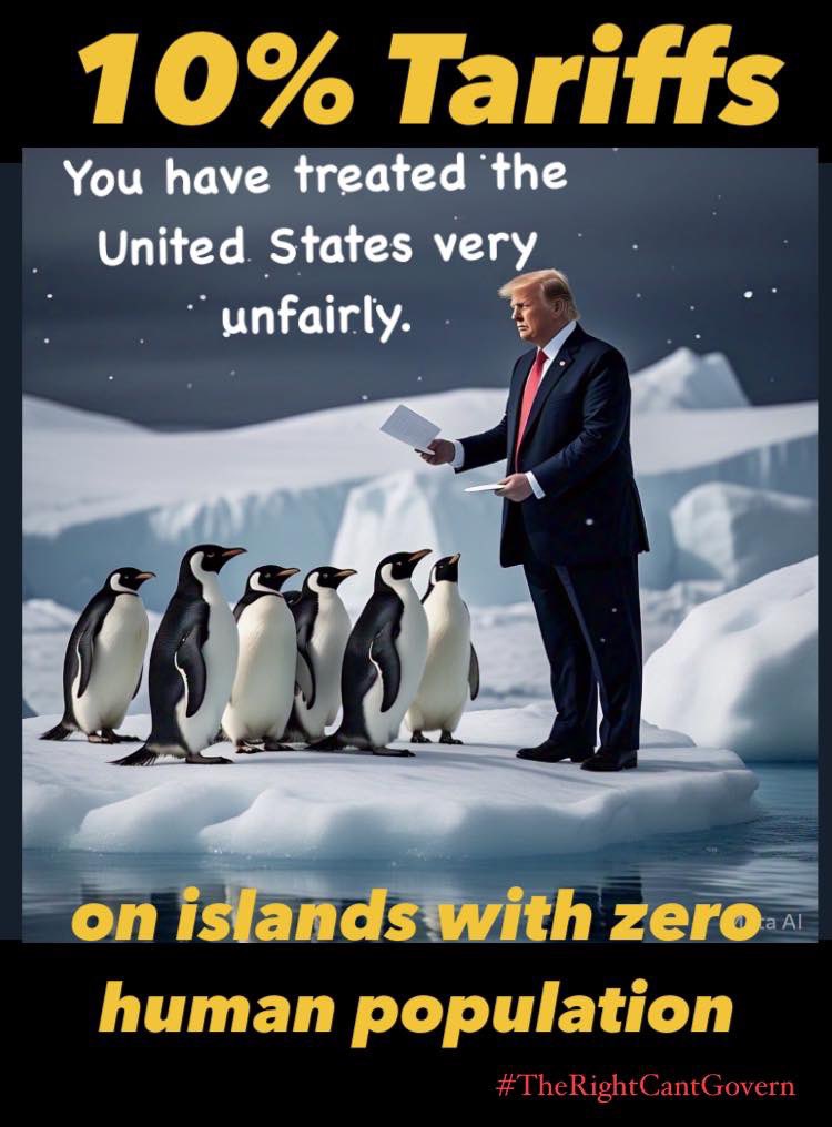 Drop a 🐧if you stand with Heard Island!