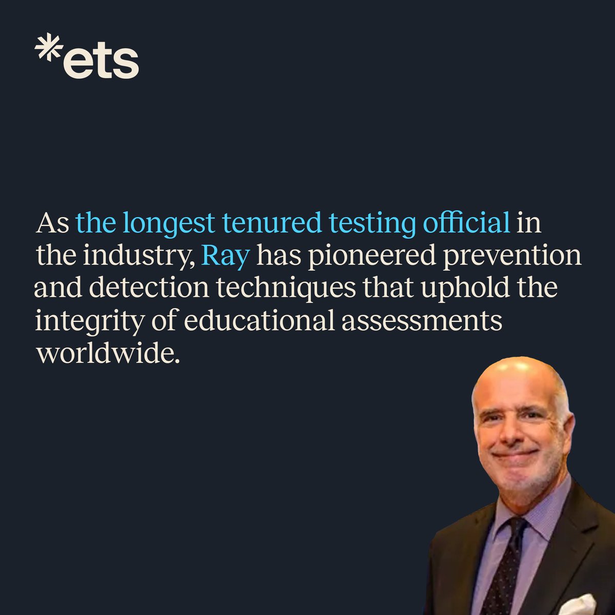 ETSInsights's tweet image. Congrats to Ray Nicosia on receiving the 2025 ATP Career Achievement Award! 🎉
"It’s an honor to be the first Test Security professional on the ATP Wall of Fame."
Scroll through to hear from Ray & celebrate this achievement! 👏
#ETS #ATP #CareerAchievementAward