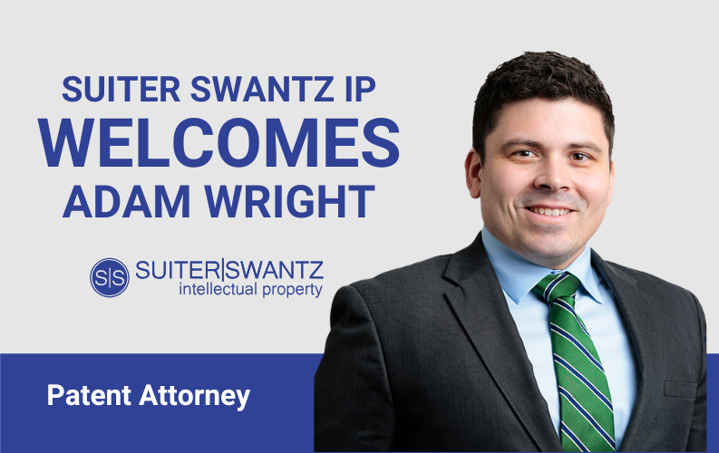 SuiterSwantz's tweet photo. Exciting news: Adam Wright has joined Suiter Swantz IP as a Patent Attorney! With a background in biochemistry, law, and intellectual property expertise, Adam brings a wealth of knowledge to the firm. Welcome, Adam! Read more at https://t.co/k0YdgCLnaN. https://t.co/3NuraT7gOv