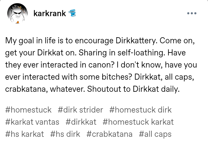 #dirkkat #homestuck