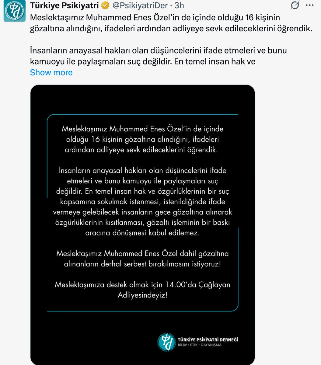 İktidar hukuksuzluğun, kanunsuzluğun destanını yazmaya devam ediyor. Gerekçesiz, haksız ve hukuksuz gözaltılar yaparak demokratik yollarla muhalefet yapanları sindireceğini zannediyor. Üniversite öğrencilerinden oyunculara, gazetecilerden avukatlara, belediye başkanlarından