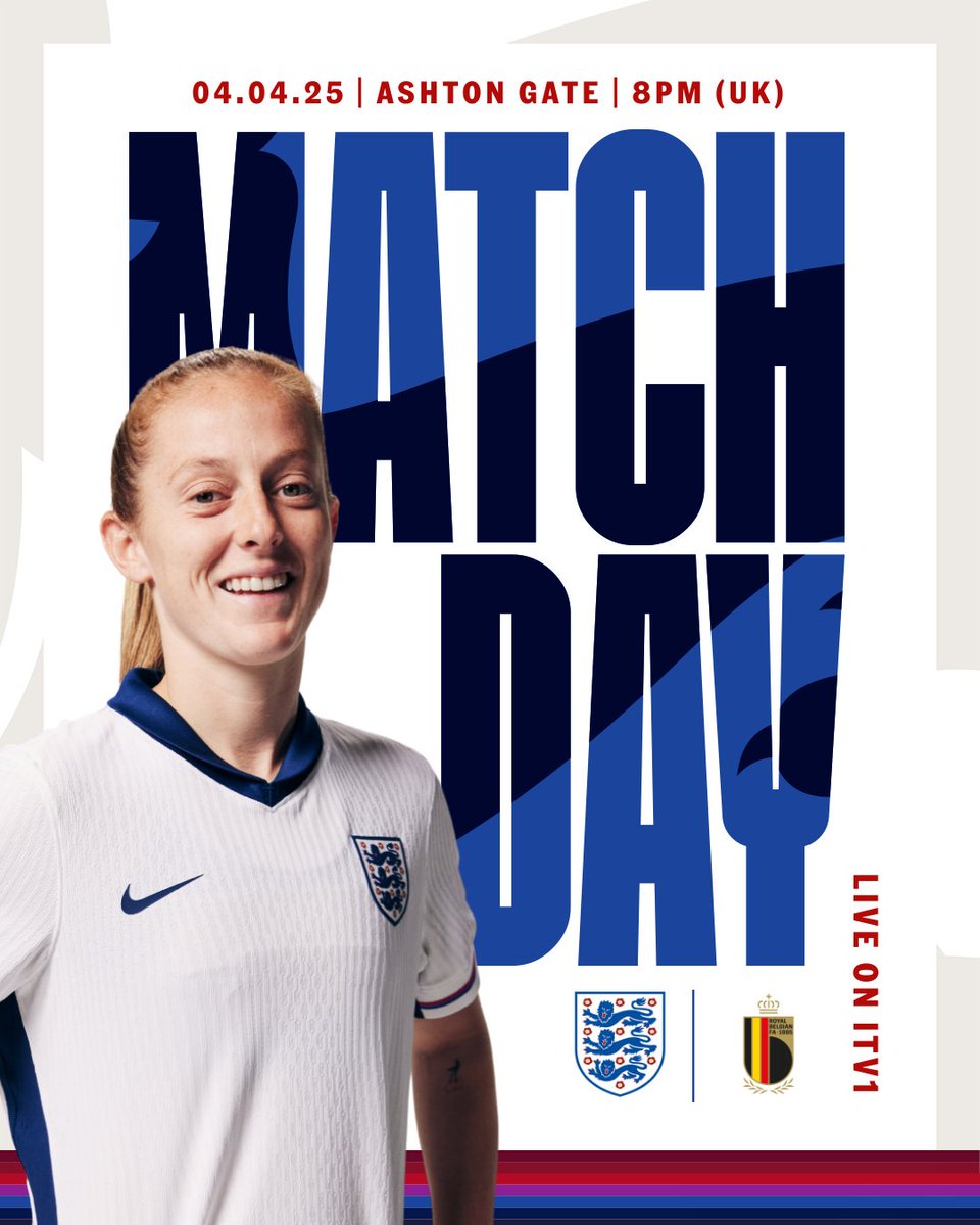 It's matchday in Bristol, let's go! 👊

🆚 Belgium 
📊 #UWNL
🏟️ Ashton Gate
⏰ 8pm
📺 ITV1