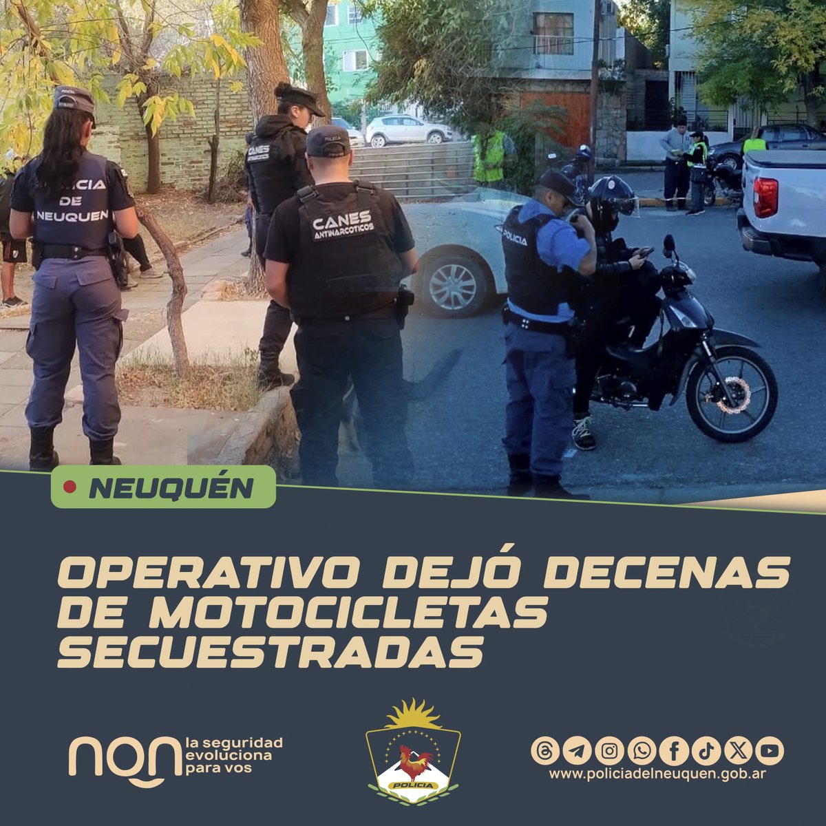 OPERATIVO DEJÓ DECENAS DE MOTOS SECUESTRADAS
facebook.com/share/p/1598Y3…
