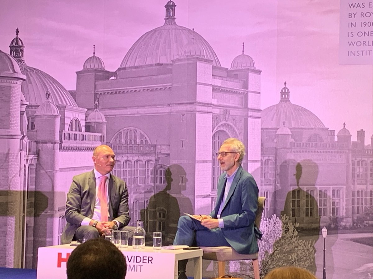 Helpful to have an update on 10 yr plan from the main man at HSJ Summit