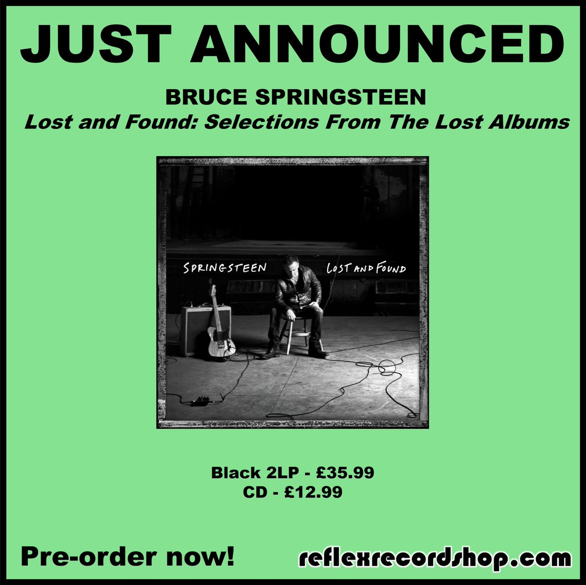 REFLEX CDs & VINYL (@reflex_cd_vinyl) on Twitter photo 📢Just announced!📢
Available in 7CD and 9LP box formats, Tracks II: The Lost Albums collects seven unheard BRUCE SPRINGSTEEN records made between 1983 and 2018.
A highlights album is also available on CD and 2LP.
Pre-order: reflexrecordshop.com/product/76498/… <a href="/springsteen/">Bruce Springsteen</a> <a href="/SonyMusicUK/">Sony Music UK</a> 📢Just announced!📢
Available in 7CD and 9LP box formats, Tracks II: The Lost Albums collects seven unheard BRUCE SPRINGSTEEN records made between 1983 and 2018.
A highlights album is also available on CD and 2LP.
Pre-order: reflexrecordshop.com/product/76498/… <a href="/springsteen/">Bruce Springsteen</a> <a href="/SonyMusicUK/">Sony Music UK</a>