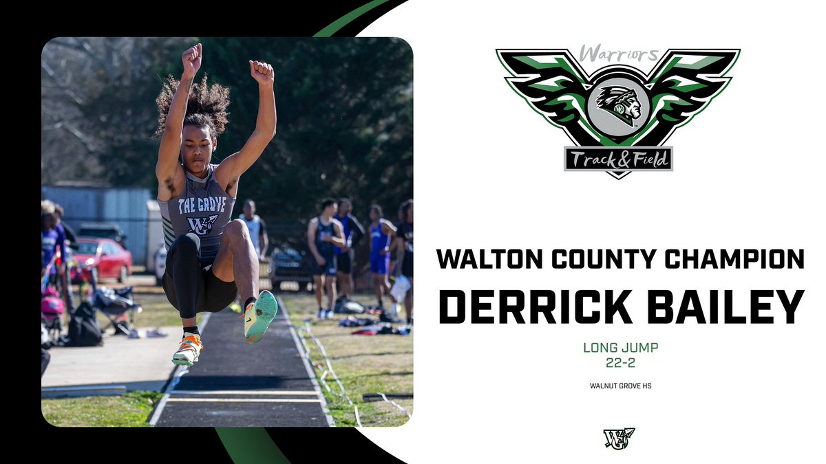 2025 Walton County Champion - Long Jump is Derrick Bailey