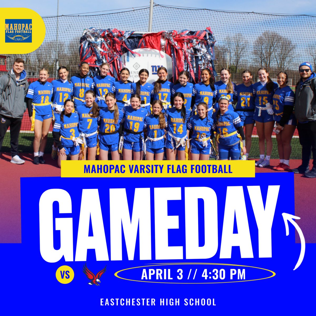 The girls are traveling to Eastchester HS today in hopes to improve to 2-1!! <a href="/Mahopac_AD/">Mahopac Athletics</a> <a href="/CoachRyan_MHS/">Coach Ryan</a> <a href="/CoachDGoodIII/">Coach Good</a> #LGP