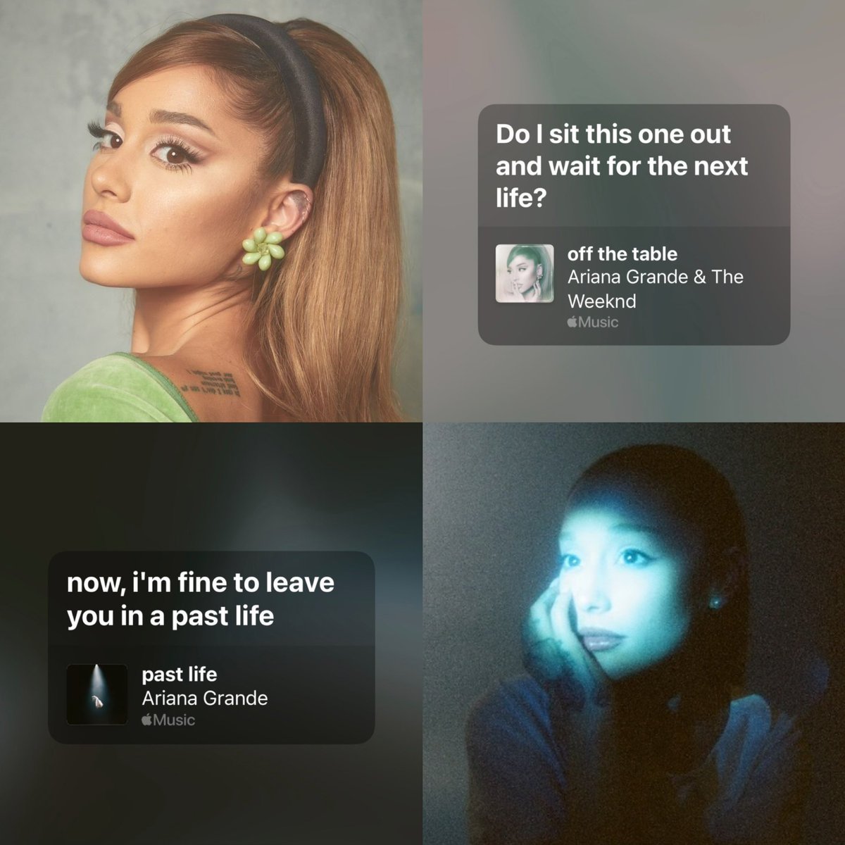 the parallels, ariana the GENIUS YOU ARE.